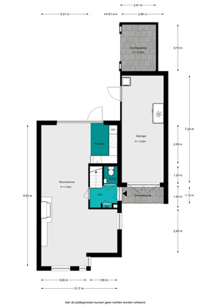 Plattegrond - Koperslagerij 20, 4762 AP Zevenbergen - Koperslagerij 20 - Begane grond - 2D.jpg